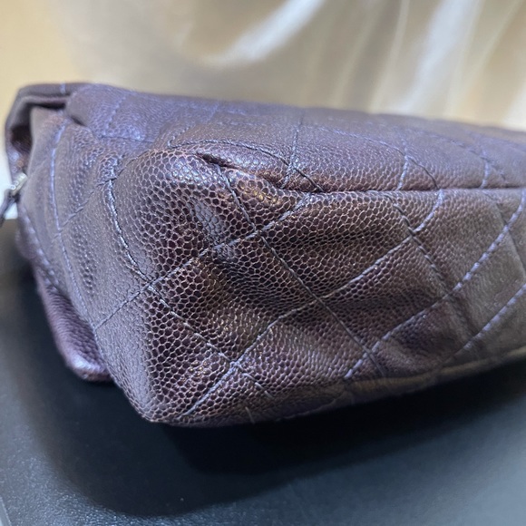 ❌SOLD❌💯Authentic Chanel XL Flap Iridescent Caviar - Picture 13 of 16